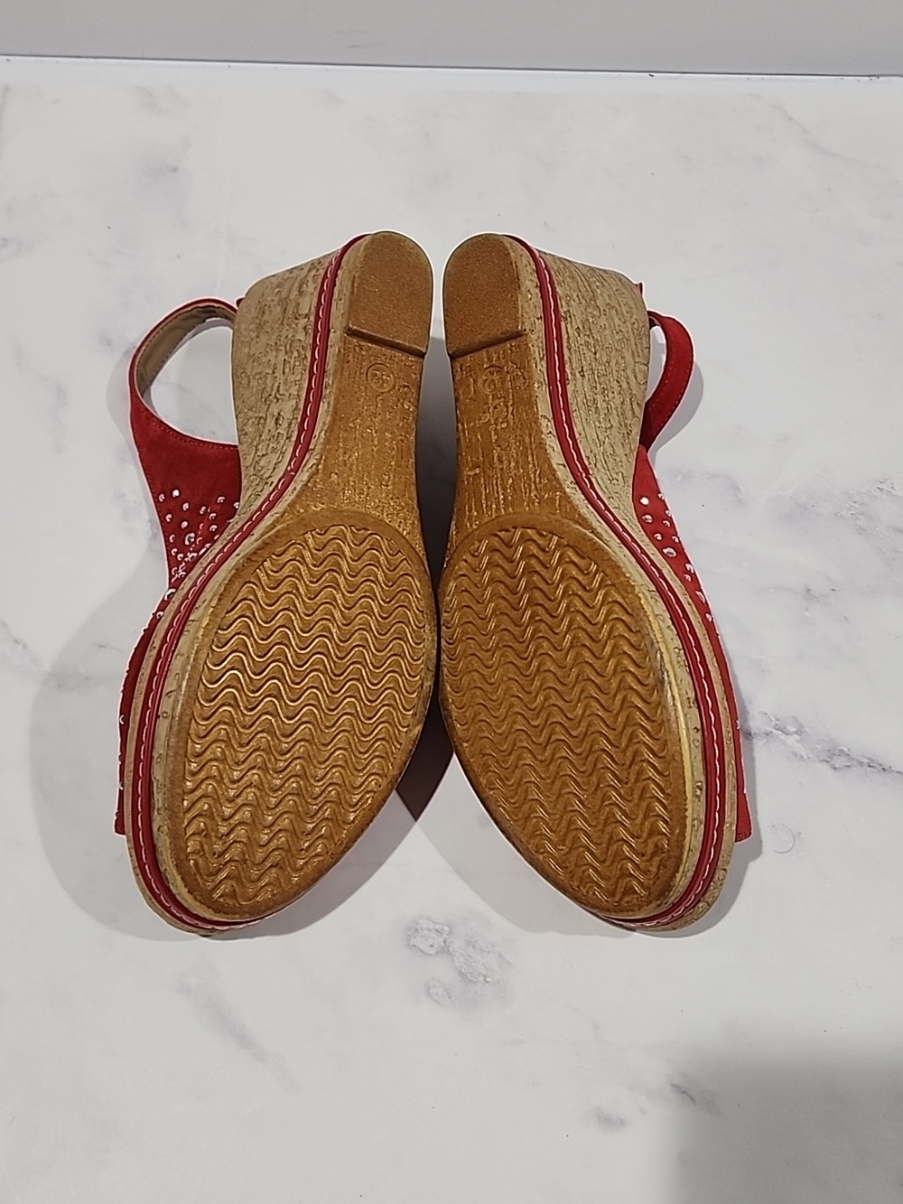 Spring Step Orella Red Open Toe Sandals - Picture 7 of 9